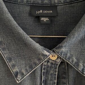 J. Jill Denim Blouse - Dark Blue